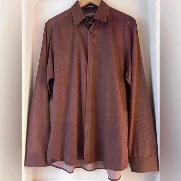 Ted Baker London Long Sleeve Button Down Dress Shirt - Picture 2 of 7